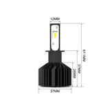 H3 Velocity Plus LED Headlight Bulbs (Single)