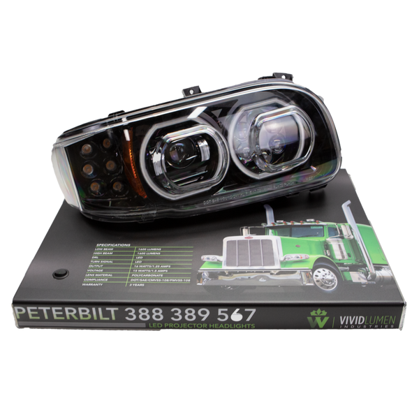 Peterbilt 389 Headlight Display Vivid Lumen Industries