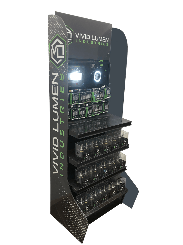 Vivid Lumen Industries Stand-Up Headlight and Small Bulb Display - Vivid Lumen Industries
