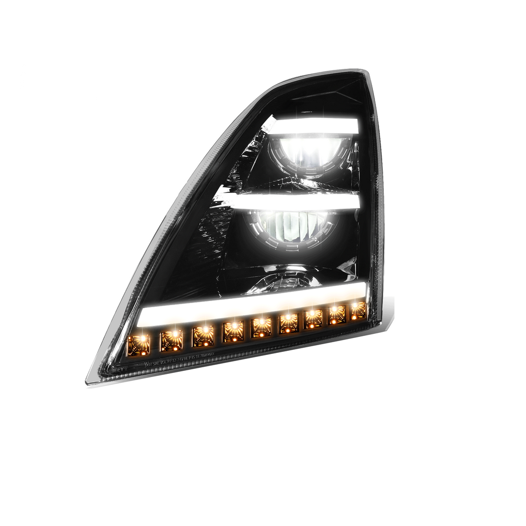 Volvo VNL VNR LED Headlight - Brilliant Series - High Intensity Chips - Impact Resistant Lens