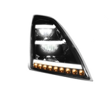 Volvo VNL VNR LED Headlight - Sleek Black Design - Easy Installation - Wide Fitment Range