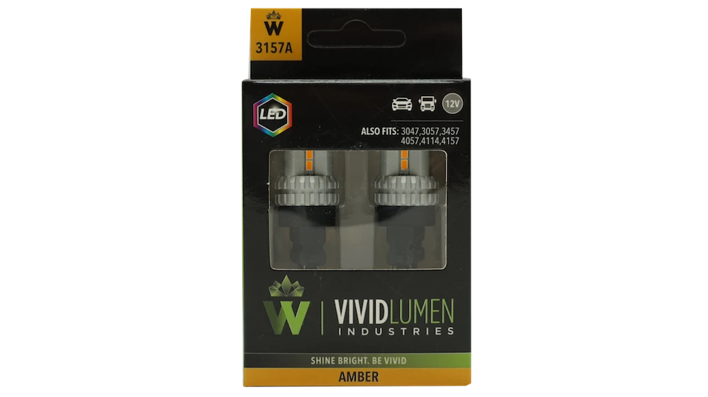 3157 Amber LED Bulbs High Output (Pair) - Enhanced visibility and style for your vehicle