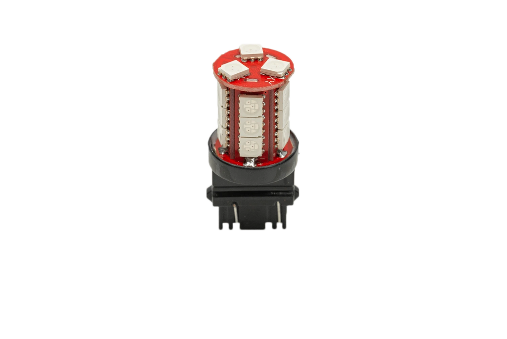 3157 Red LED Bulbs Long Lasting (Pair) - Enhanced brightness and reliability for your vehicle's lighting system