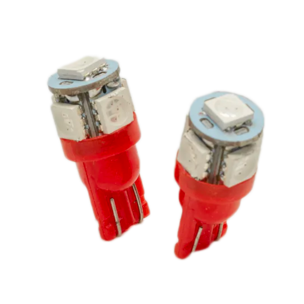 Pair of 194 Red LED Bulbs Long Lasting - Upgrade Your Vehicle's Lighting for Enhanced Appearance and Safety - Vivid Lumen Industries