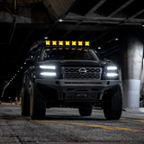 Off-road vehicle equipped with FNG-5 Intense LED Hyper Spot, illuminating the way in challenging terrain with its powerful and reliable lighting.