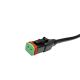 Durable Male DT Connector Extension - 8" Length for Secure and Reliable Wiring Harness Extension