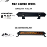 Rugged Offroad LED Light Bar - Wired Series - Amber and White Color - Durability and Performance
