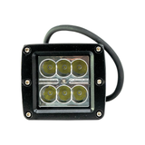 Compact Dimensions for Easy Installation - 3" Square Work Light Perfectly Fits Service Trucks, Tractors, and More