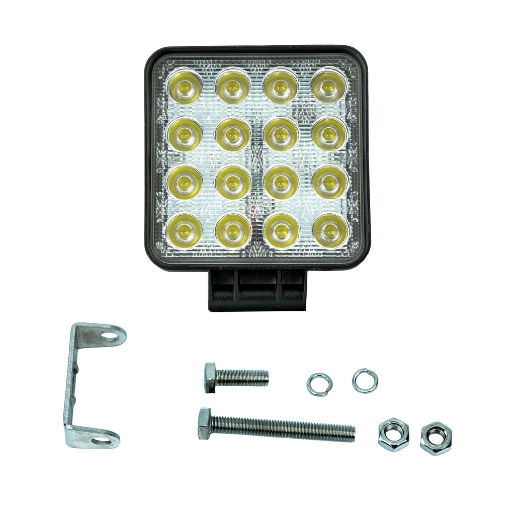 Industrial 4-inch Square LED Work Light Flood - Powerful and Rugged Off-Road Lighting Companion - Vivid Lumen Industries