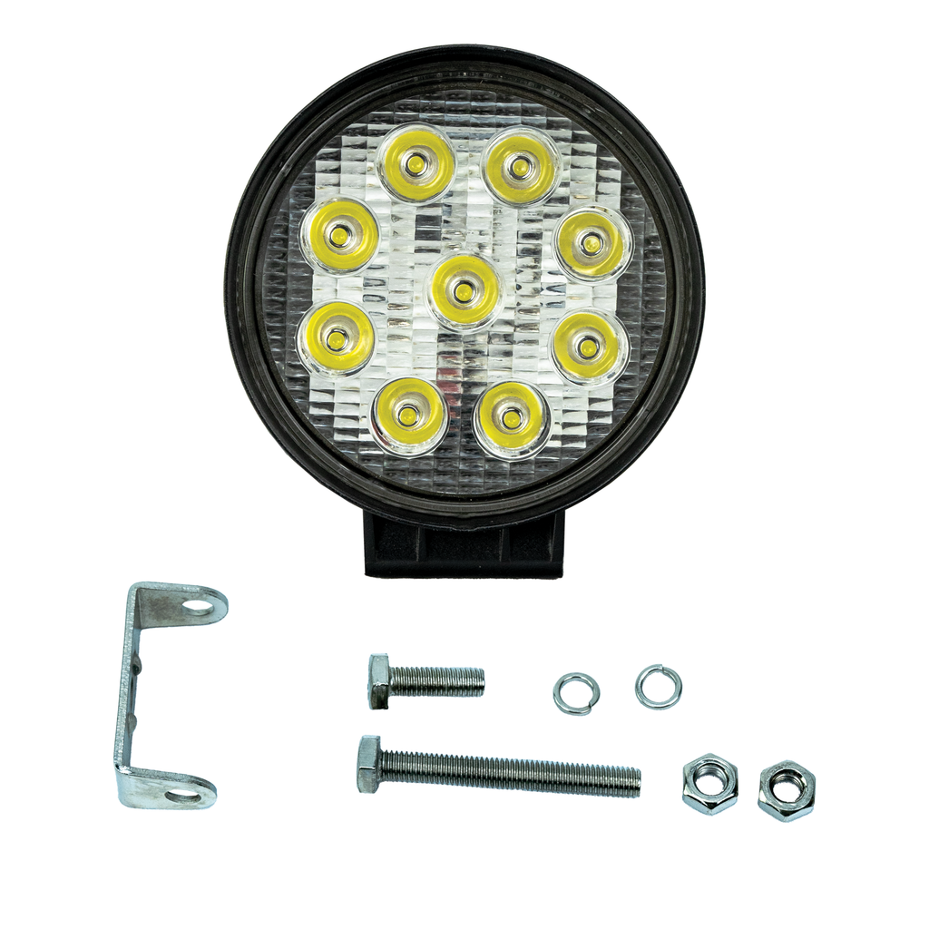 Industrial 4" Round LED Work Light Flood - High-Intensity LEDs for Optimal Illumination - Vivid Lumen Industries